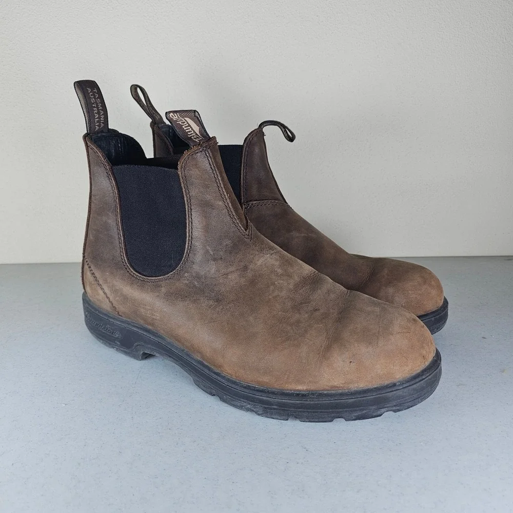 Blundstone BL1609 Men's Size 10 Antique Brown Chelsea Boots - Picture 3 of 7
